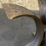 60s 70s Coffee Table Luciano Frigerio Brutalist Bronze Glass Table 60s