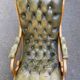 Fauteuil relax anglas Chesterfield vert olive