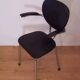 Tubax chair from the 50s, chrome and black imitation leather