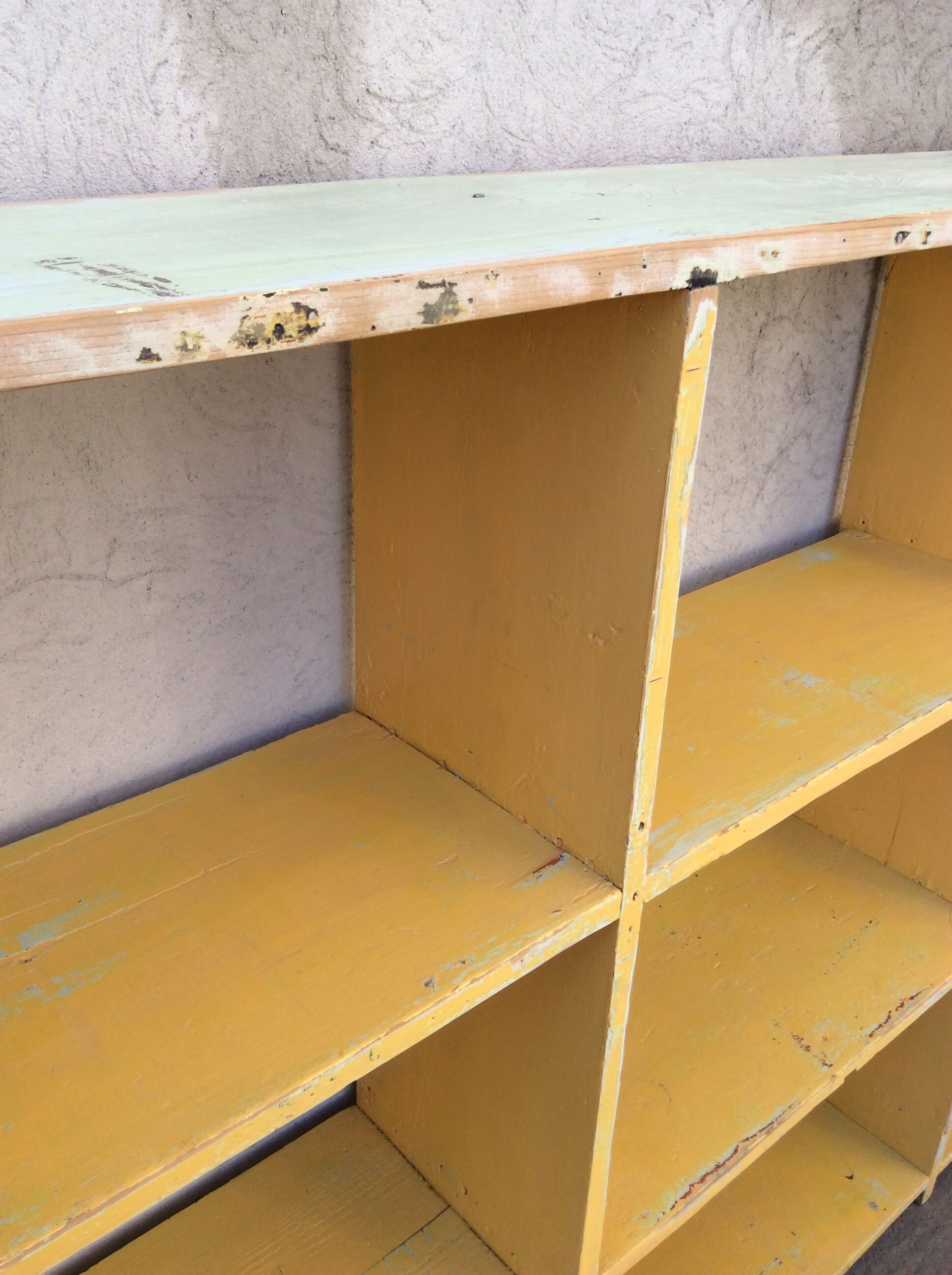 Large workshop furniture with patinated lockers