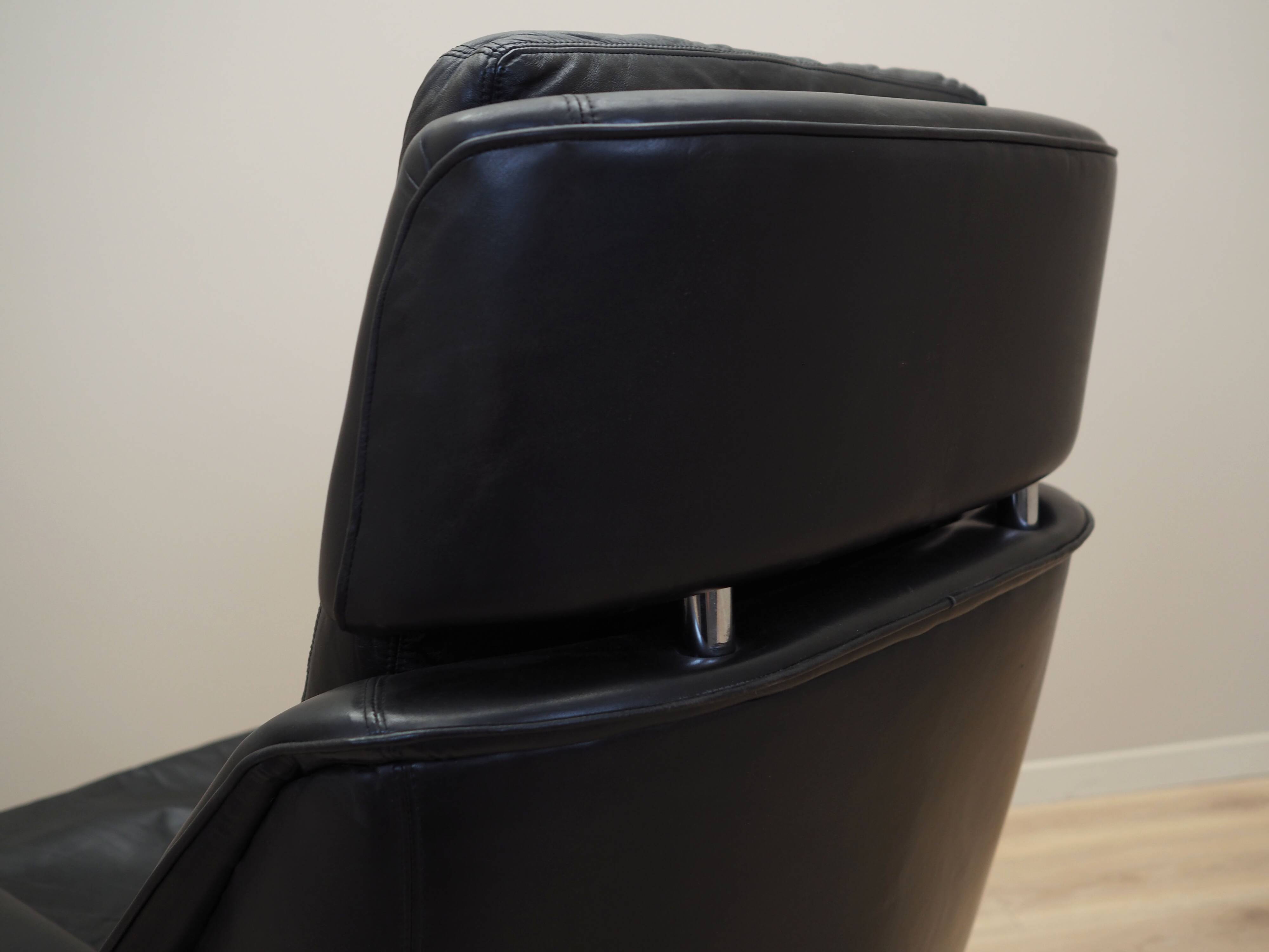 Swivel armchair, Danish design, 1970s, designer: Werner Langenfeld, manufacture: Esa