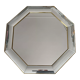 Miroir octogonal en verre années 70