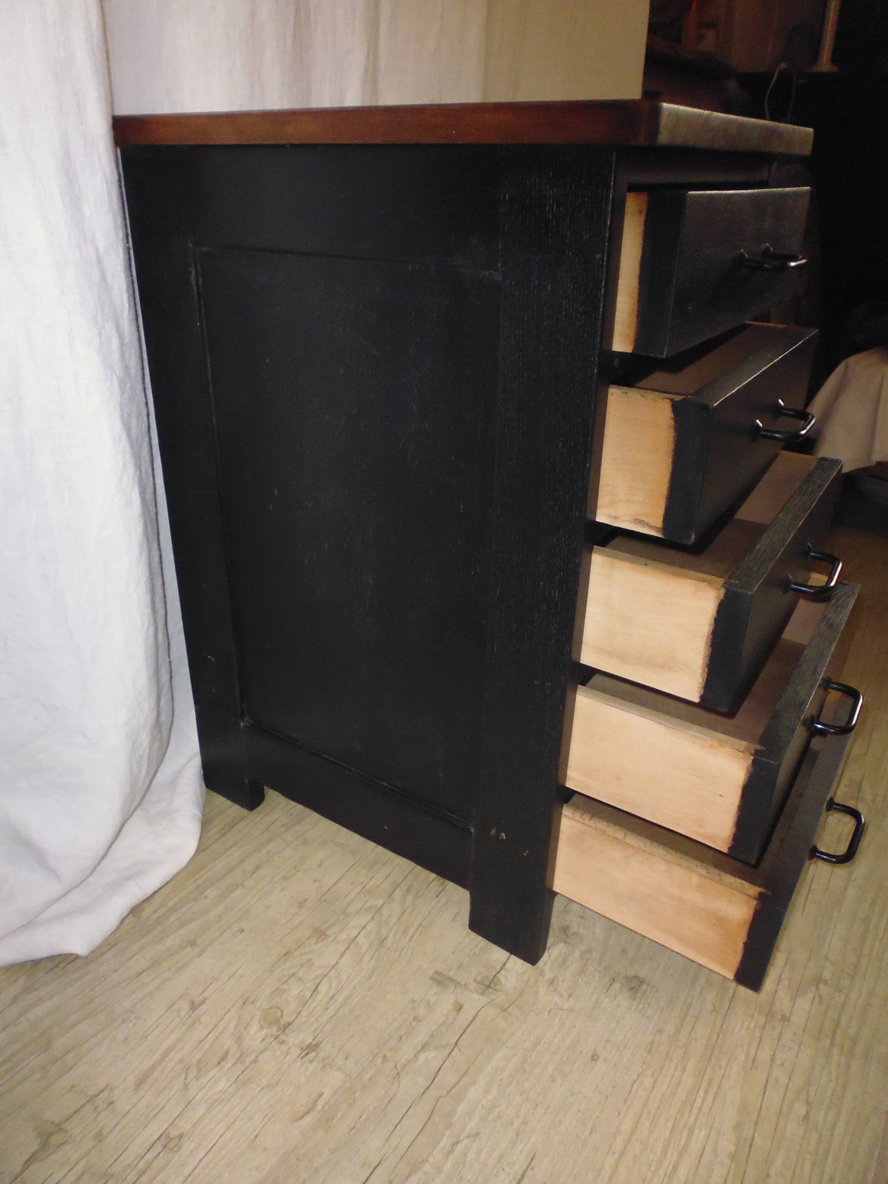 Painted wooden drawer furniture