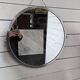 60cm Brushed Aluminum Round Mirror from the 60s