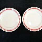11 flat plates badonviller red no digoin