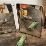 Vintage Triptych Barber Mirror