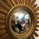 Sunny gilded wooden mirror 58x58cm