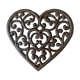 Cast iron heart trivet