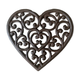 Dessous de plat coeur en fonte