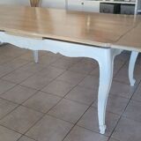 Table merisier relookée