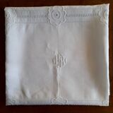 Old linen tablecloth