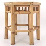 Bamboo side coffee table, 1970s