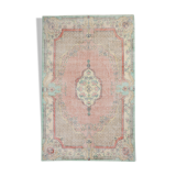 Pink madallion carpet rug 310x199cm
