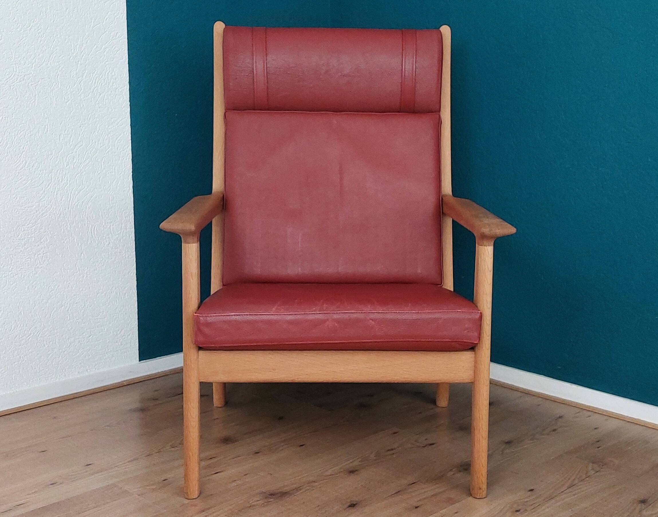 High Back Lounge Chair GE 265 by H J Wegner For Getama.