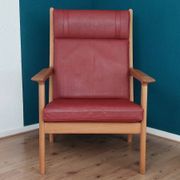 High Back Lounge Chair GE 265 by H J Wegner For Getama.