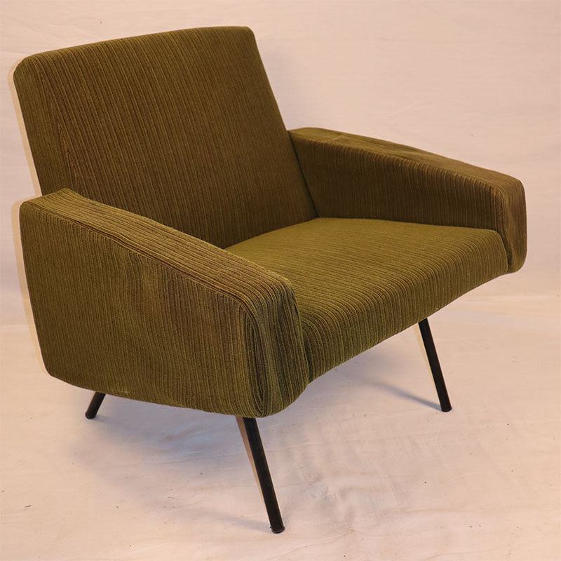 Pair of armchairs by Joseph André Motte, model 743 edited by Steiner 1950