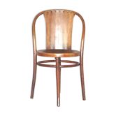 Fauteuil par Kohn N°143 vers 1905 assise bois lamée