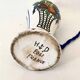 1930 lamp signed Delcourt, fabric cable, lampshade