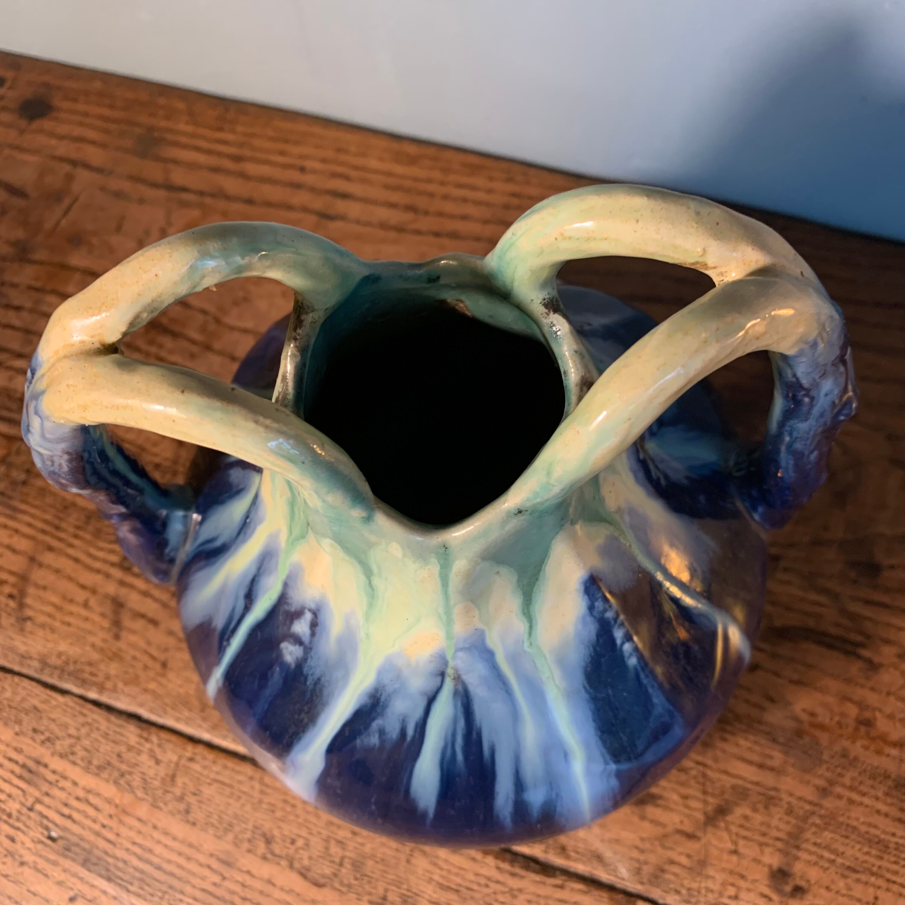 Art Nouveau vase Faience Thulin