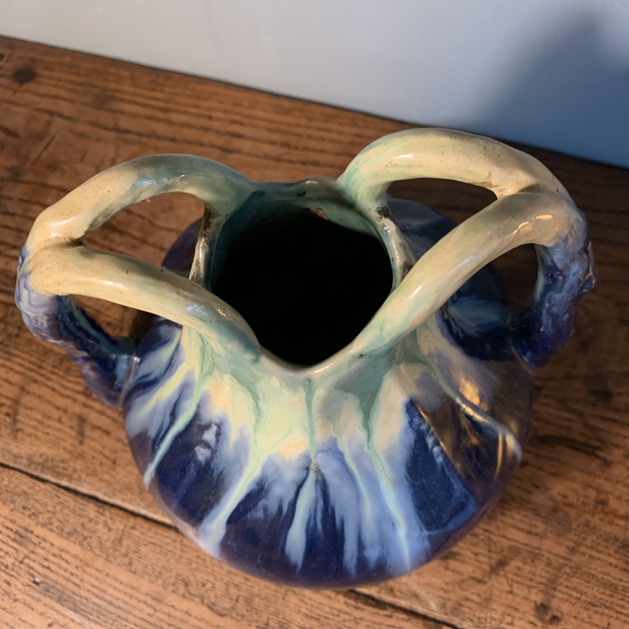 Vase Art Nouveau Faïencerie Airain Thulin