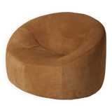 Pumpkin Pierre Paulin armchair in suede