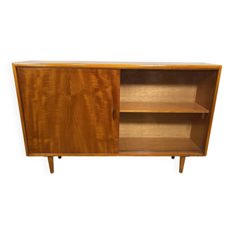 Mid Century Retro Teak & Glass Bookcase by Herbert E. Gibbs Circa 1960