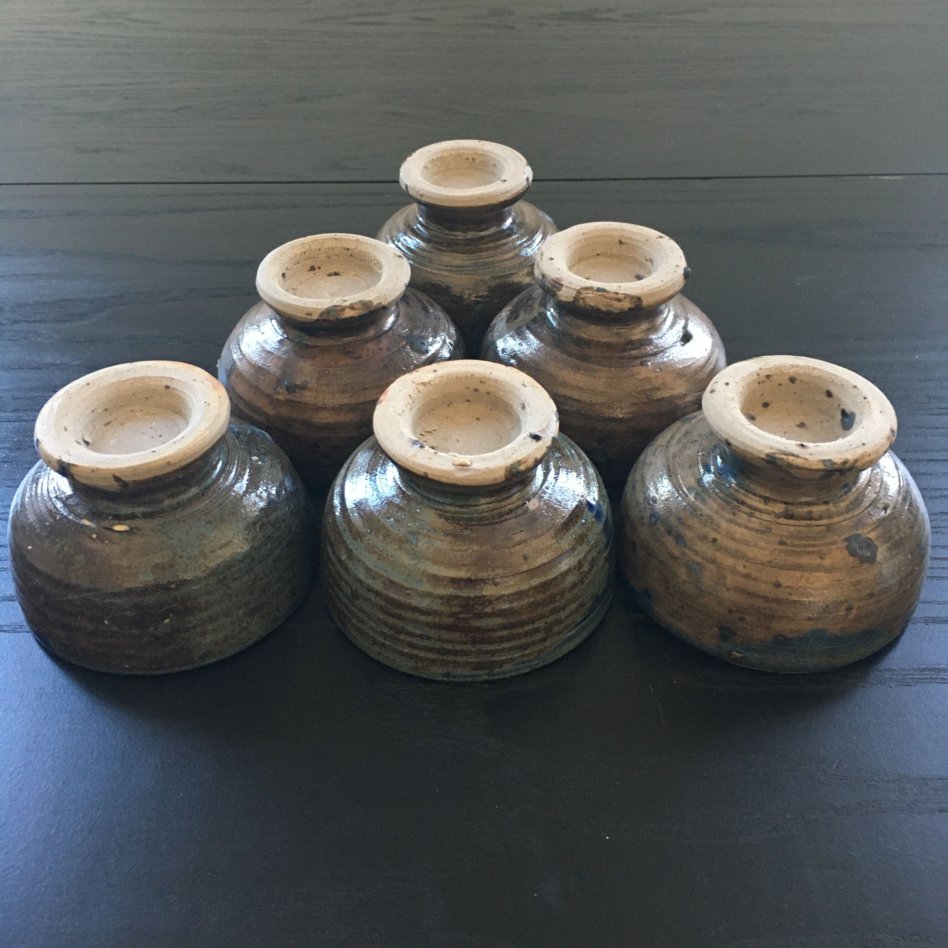 Set of 6 bowls in stoneware