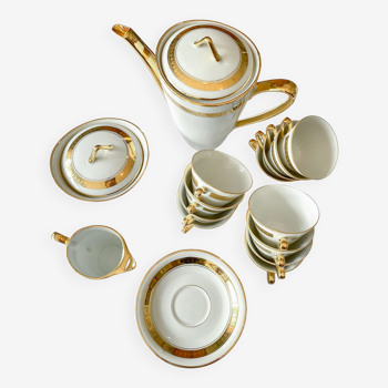 Coffee service CG Limoges porcelain