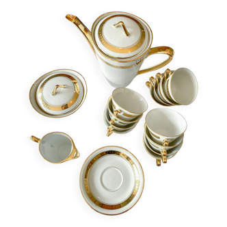 Coffee service CG Limoges porcelain