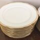 Service plates for 12 people 33 pieces Sologne porcelain
