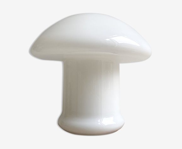 Rare XL mid century Vetri Murano glass mushroom table lamp