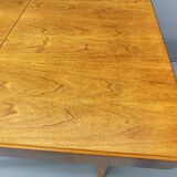 Table à manger réglable en noyer par Setona, années 1950, Tchécoslovaquie