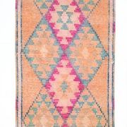 Tapis De Cuisine 2x12 Orange Tapis De Coureur Vintage Herki, 73x369Cm