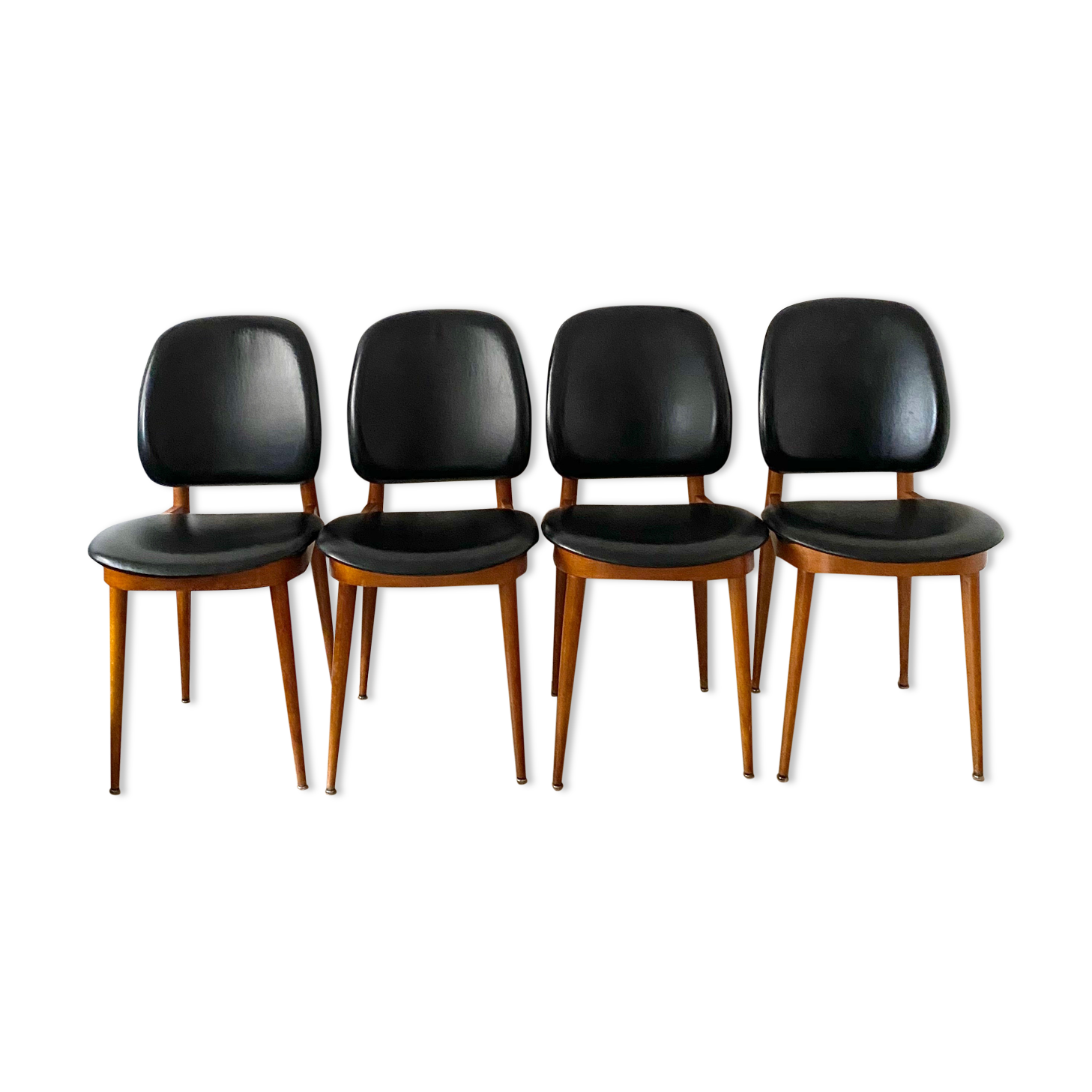 Series of four scandinavian chair model Pegasus by Baumann