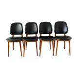 Series of four scandinavian chair model Pegasus by Baumann