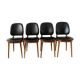 Series of four scandinavian chair model Pegasus by Baumann