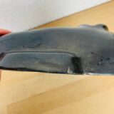 Black ceramic mask, Mexican tribal art