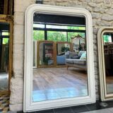 Large white Louis Philippe mirror