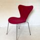 Pink chair 3107 by Arne Jacobsen