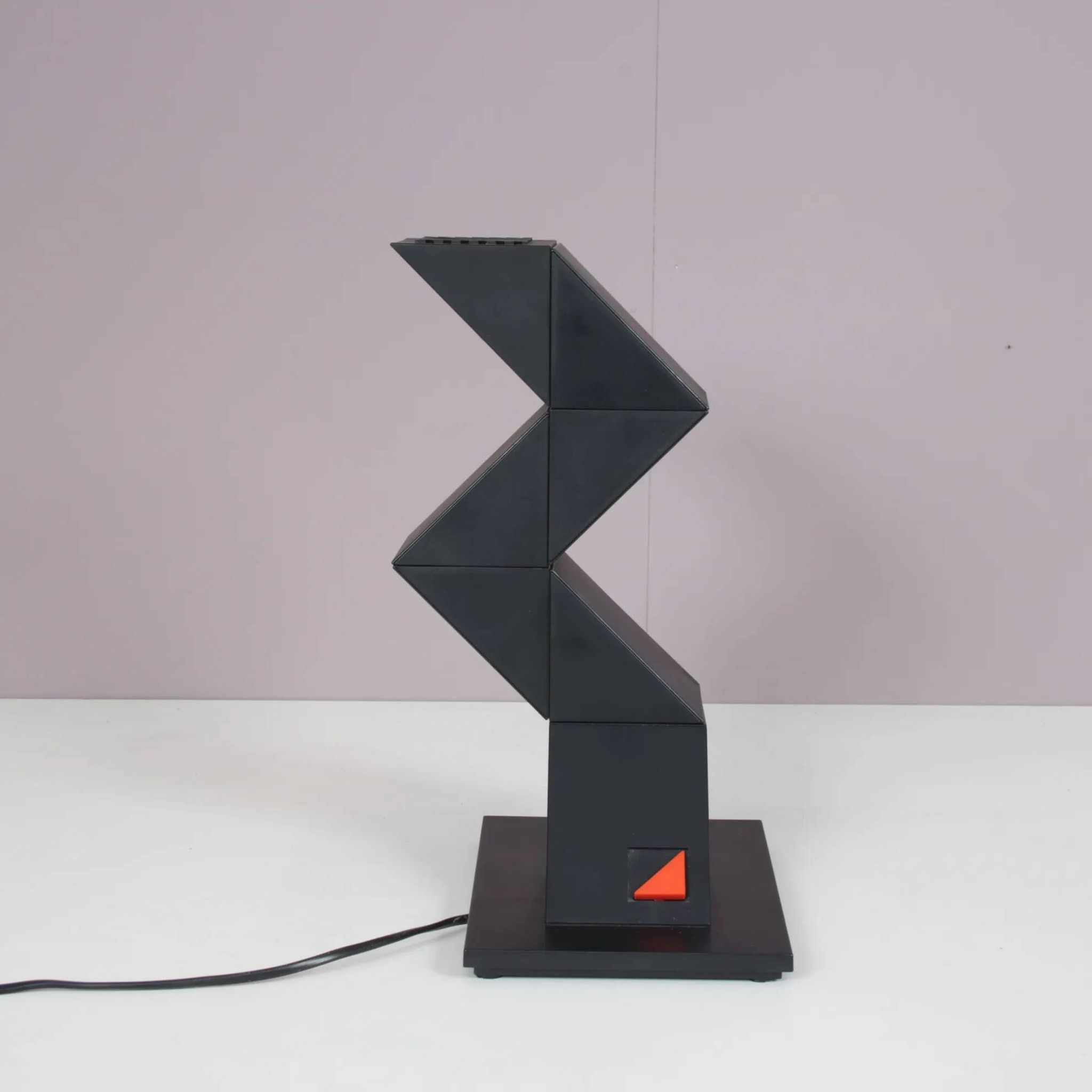 1980s "Zig Zag" desk lamp by Shui L. D. Chan for New Horizons, Hong Kong