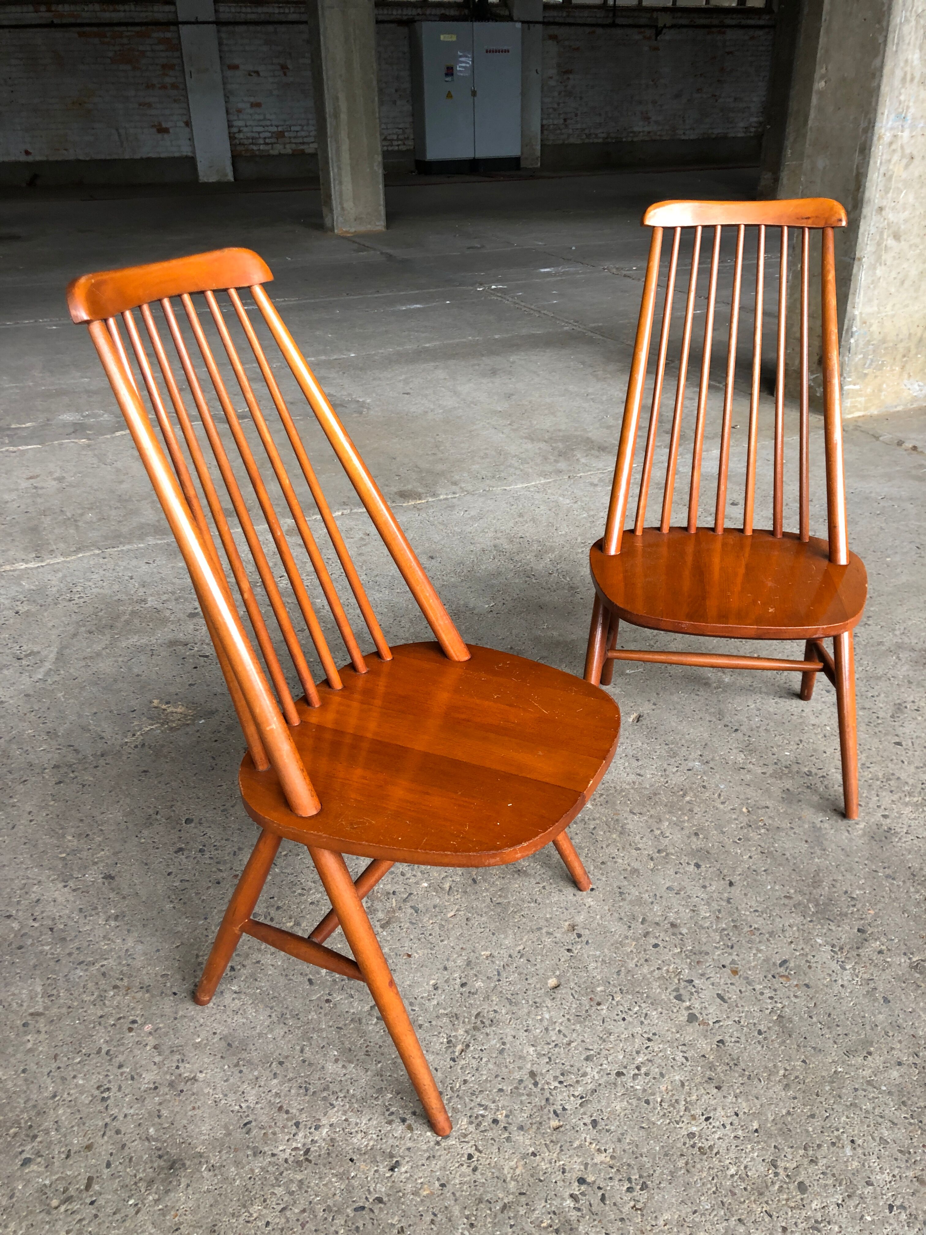 Elegant lounge chairs, 1955, set of 2