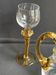 Broc et 2 verres cristal signés XXème