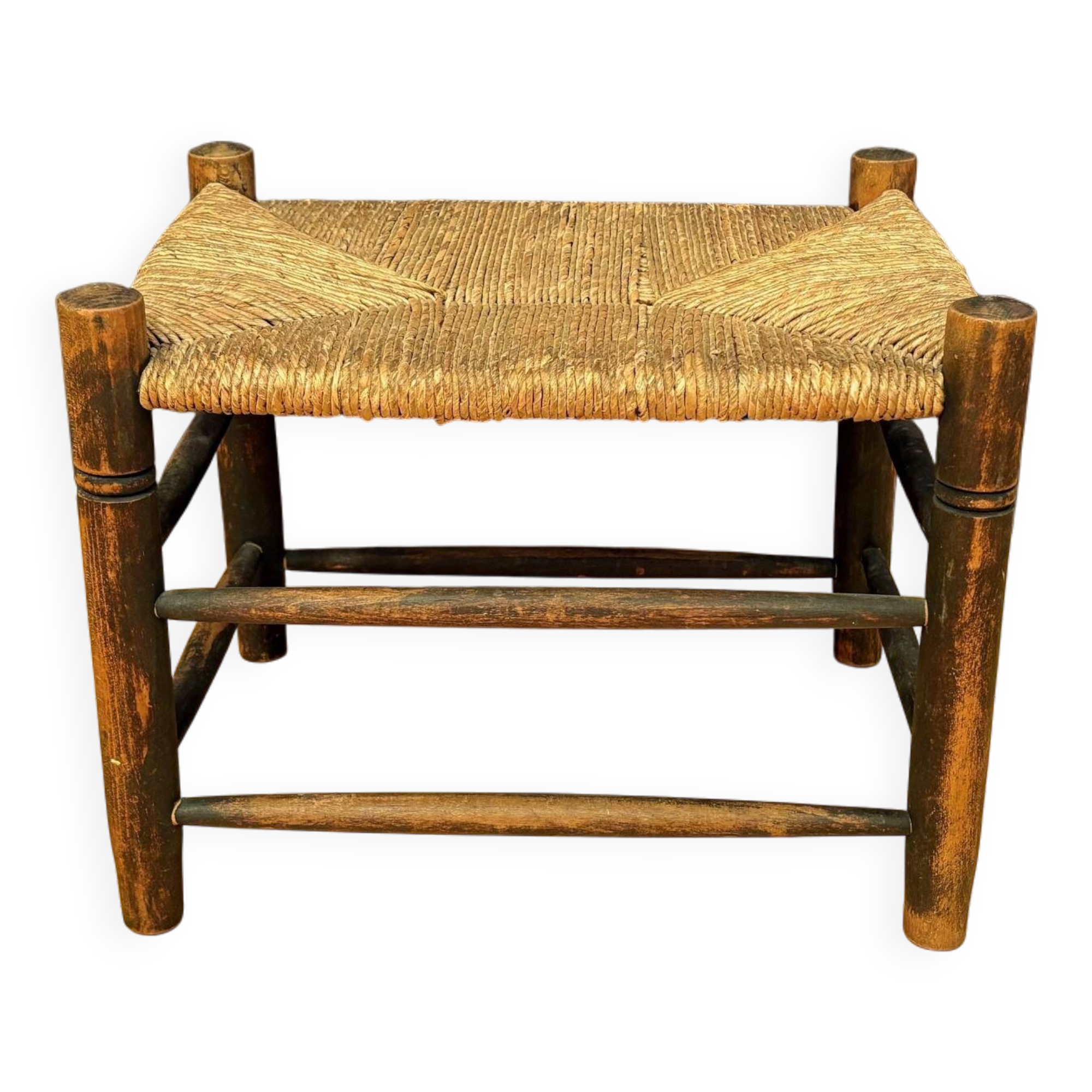 Rush-covered stool, Holland, 1960s