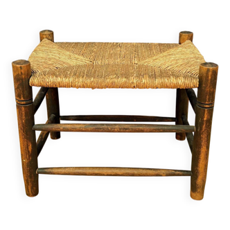 Rush-covered stool, Holland, 1960s