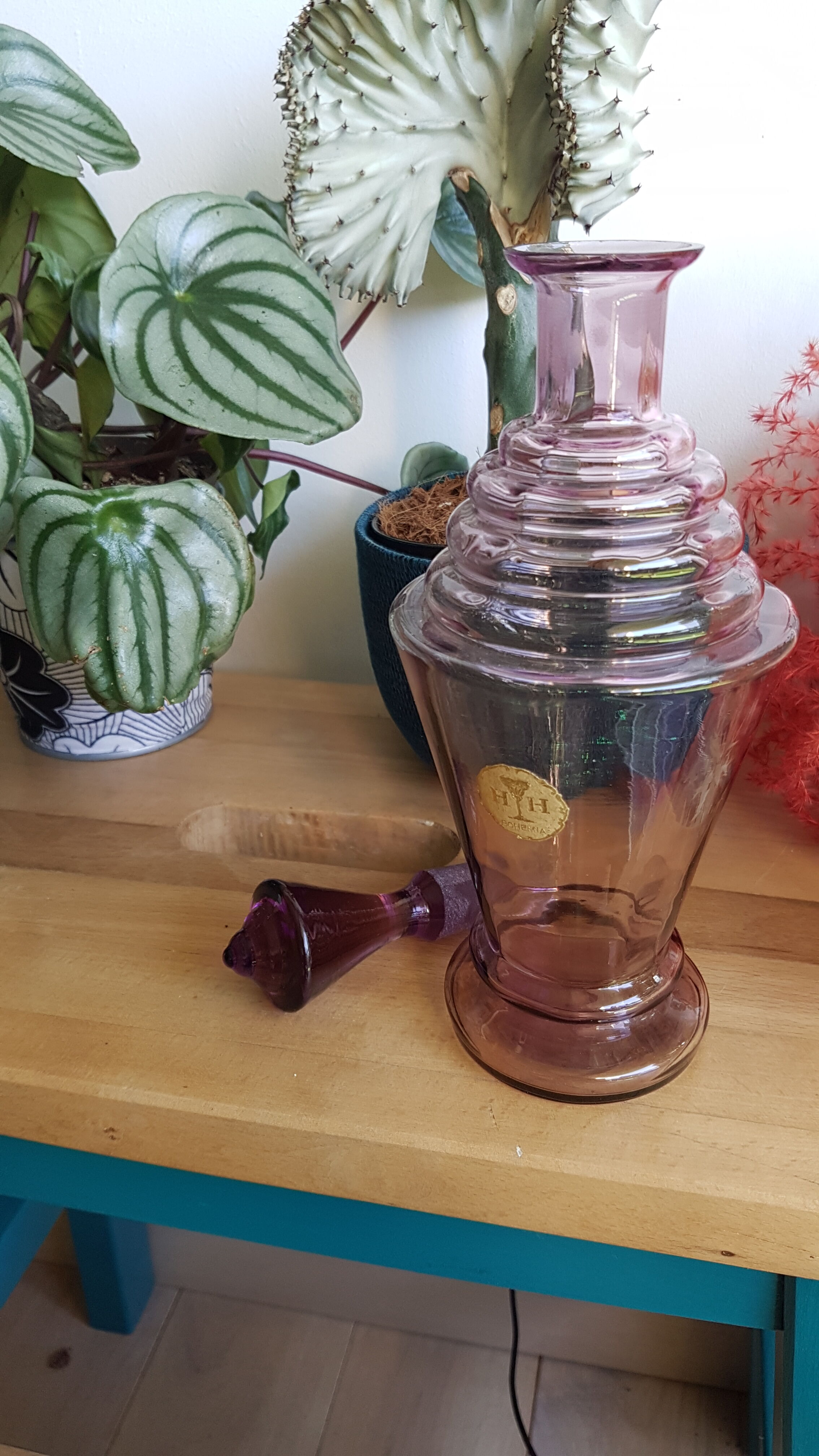 Bohemian glass decanter