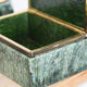 Cigar and tobacco box in alabaster and brass 1970