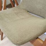 Set of 2 Rare Vintage Lupina Wooden Armchair by Niko Kralj, MCM Shell Chair