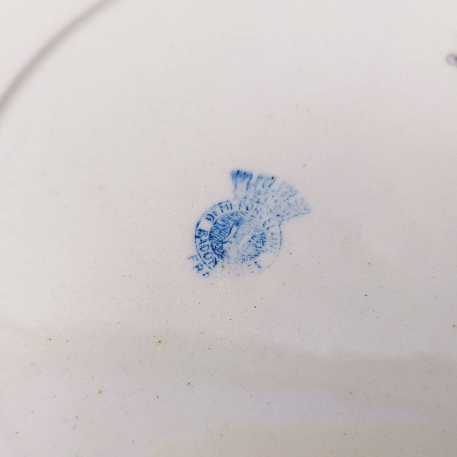 Badonviller Rose porcelain dinner plates