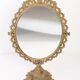 Miroir vintage doré mi-siècle, Italie, années 1960
