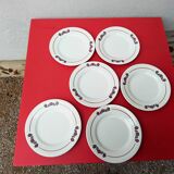 6 flat plates salty iron earth